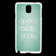 Coque Samsung Galaxy Note 3 Apéro bédo dodo Vert ZG