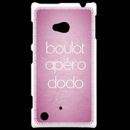 Coque Nokia Lumia 720 Boulot Apéro Dodo Rose ZG