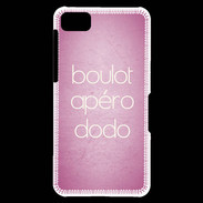 Coque Blackberry Z10 Boulot Apéro Dodo Rose ZG