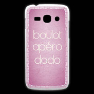 Coque Samsung Galaxy Ace3 Boulot Apéro Dodo Rose ZG