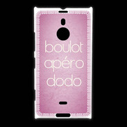 Coque Nokia Lumia 1520 Boulot Apéro Dodo Rose ZG