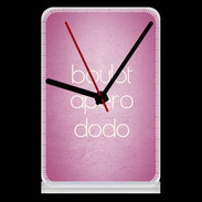 Pendule de bureau Boulot Apéro Dodo Rose ZG