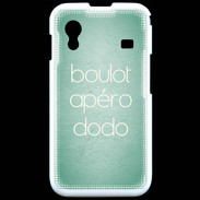 Coque Samsung ACE S5830 Boulot Apéro Dodo Vert ZG
