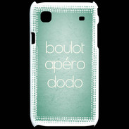 Coque Samsung Galaxy S Boulot Apéro Dodo Vert ZG