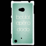 Coque Nokia Lumia 720 Boulot Apéro Dodo Vert ZG