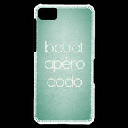 Coque Blackberry Z10 Boulot Apéro Dodo Vert ZG