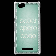 Coque Sony Xperia M Boulot Apéro Dodo Vert ZG
