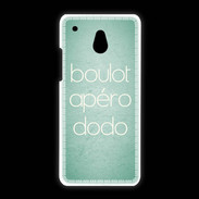 Coque HTC One Mini Boulot Apéro Dodo Vert ZG