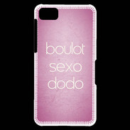 Coque Blackberry Z10 Boulot Sexo Dodo Rose ZG