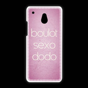Coque HTC One Mini Boulot Sexo Dodo Rose ZG