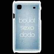 Coque Samsung Galaxy S Boulot Sexo Dodo Bleu ZG