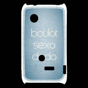 Coque Sony Xperia Typo Boulot Sexo Dodo Bleu ZG