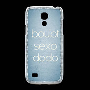 Coque Samsung Galaxy S4mini Boulot Sexo Dodo Bleu ZG