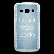 Coque Samsung Galaxy Ace3 Boulot Sexo Dodo Bleu ZG