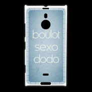 Coque Nokia Lumia 1520 Boulot Sexo Dodo Bleu ZG