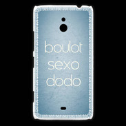Coque Nokia Lumia 1320 Boulot Sexo Dodo Bleu ZG