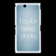 Coque Sony Xpéria Z Ultra Boulot Sexo Dodo Bleu ZG