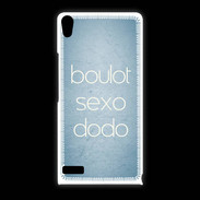 Coque Huawei Ascend P6 Boulot Sexo Dodo Bleu ZG