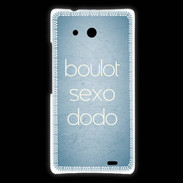 Coque Huawei Ascend Mate Boulot Sexo Dodo Bleu ZG