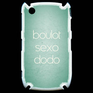 Coque Blackberry 8520 Boulot Sexo Dodo Vert ZG