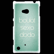 Coque Nokia Lumia 720 Boulot Sexo Dodo Vert ZG
