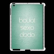 Coque iPad 2/3 Boulot Sexo Dodo Vert ZG