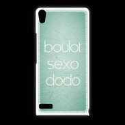 Coque Huawei Ascend P6 Boulot Sexo Dodo Vert ZG