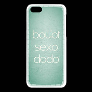 Coque iPhone 5C Boulot Sexo Dodo Vert ZG