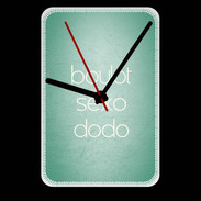 Grande pendule murale Boulot Sexo Dodo Vert ZG