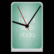 Pendule de bureau Boulot Sexo Dodo Vert ZG