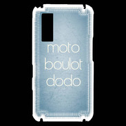 Coque Samsung Player One Moto Boulot Dodo Bleu ZG