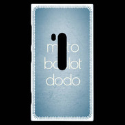 Coque Nokia Lumia 920 Moto Boulot Dodo Bleu ZG