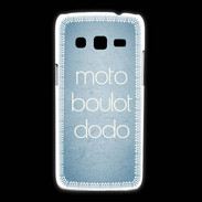 Coque Samsung Galaxy Express2 Moto Boulot Dodo Bleu ZG