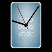Grande pendule murale Moto Boulot Dodo Bleu ZG