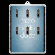 Porte clés Moto Boulot Dodo Bleu ZG