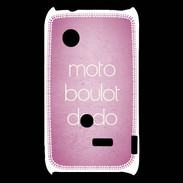 Coque Sony Xperia Typo Moto Boulot Dodo rose ZG