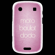 Coque Blackberry Bold 9900 Moto Boulot Dodo rose ZG