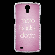 Coque Samsung Galaxy Mega Moto Boulot Dodo rose ZG