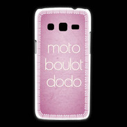 Coque Samsung Galaxy Express2 Moto Boulot Dodo rose ZG