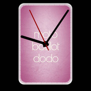 Grande pendule murale Moto Boulot Dodo rose ZG