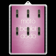 Porte clés Moto Boulot Dodo rose ZG