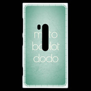 Coque Nokia Lumia 920 Moto Boulot Dodo Vert ZG