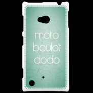 Coque Nokia Lumia 720 Moto Boulot Dodo Vert ZG