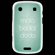 Coque Blackberry Bold 9900 Moto Boulot Dodo Vert ZG