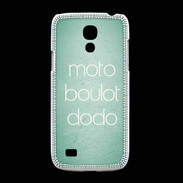 Coque Samsung Galaxy S4mini Moto Boulot Dodo Vert ZG