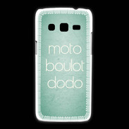 Coque Samsung Galaxy Express2 Moto Boulot Dodo Vert ZG