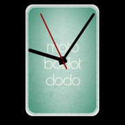 Grande pendule murale Moto Boulot Dodo Vert ZG