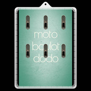 Porte clés Moto Boulot Dodo Vert ZG