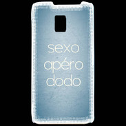 Coque LG P990 Sexo Apéro Dodo Bleu ZG