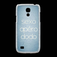 Coque Samsung Galaxy S4mini Sexo Apéro Dodo Bleu ZG